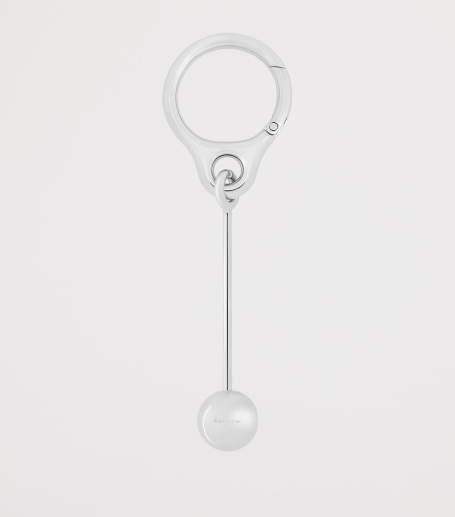 LOEWE Bar Pebble keyring stainless steel, UK version
