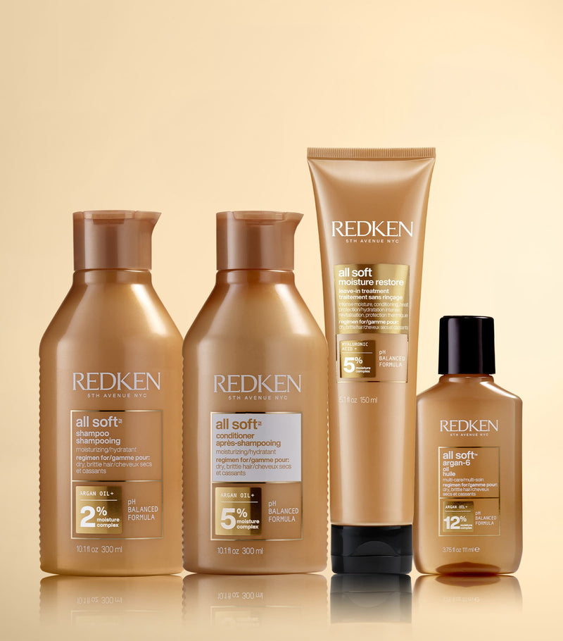 Redken All Soft Shampoo 300ml, imported from the UK