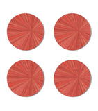Hestia round soleil coasters set of 2, 10cm diameter, UK version