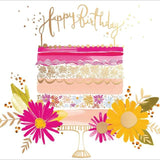 Pink Layers of Joy Birthday Card Miscellaneous M&S   