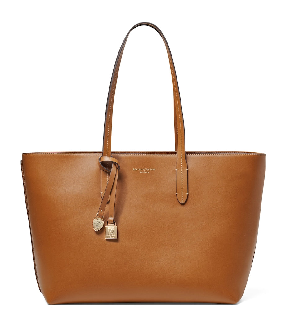 Aspinal of London leather East West tote bag - British product