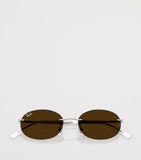 Ray-Ban RB3767 Metal Oval Sunglasses, UK version
