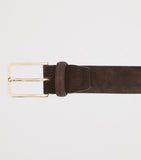 Santoni suede belt 3.5cm width - British product