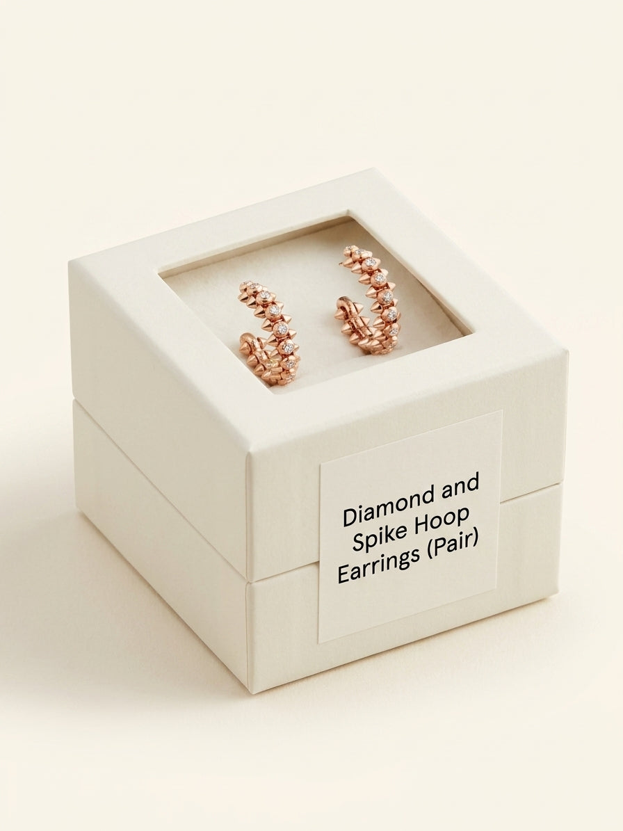Cartier Clash earrings 18ct rose gold 0.41ct diamonds (British brand)