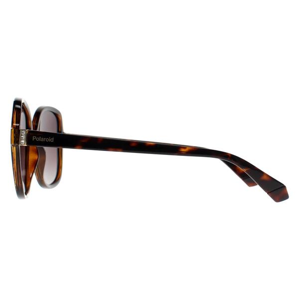 Polaroid women's sunglasses with brown gradient lenses, UK version