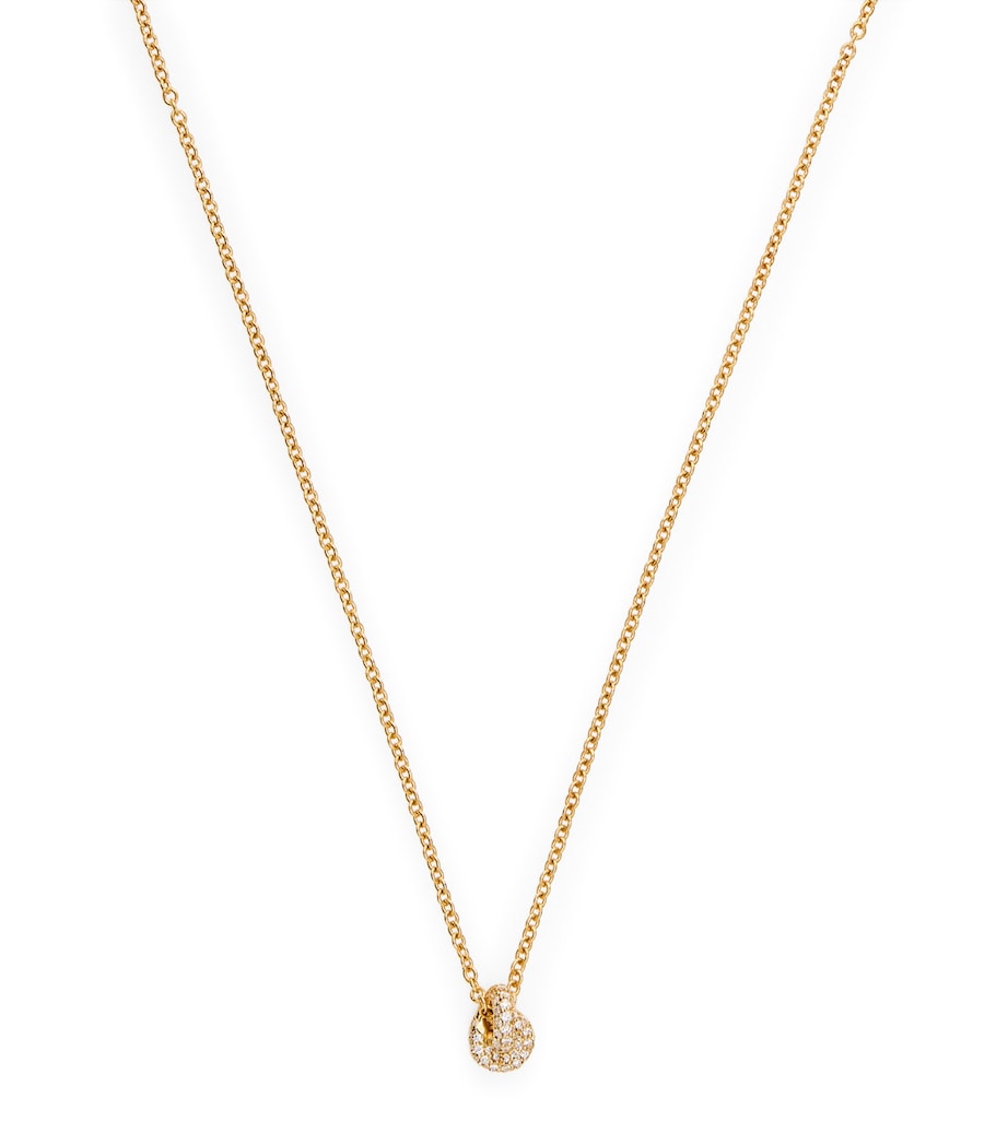 Engelbert Yellow Gold and Pavé Diamond Legacy Knot Necklace - British product