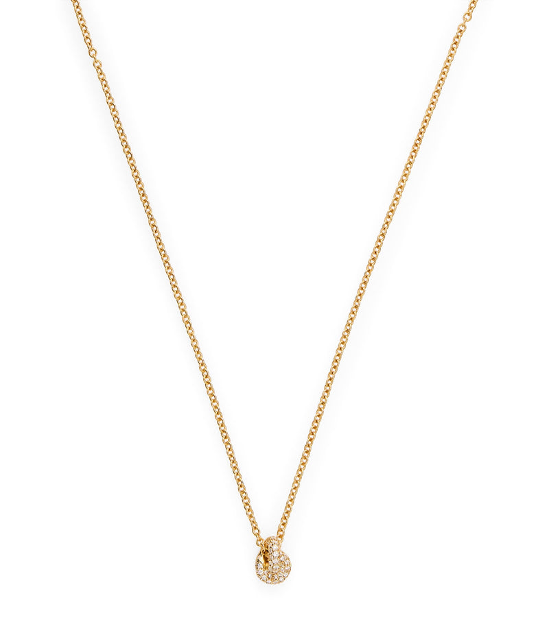 Engelbert Yellow Gold and Pavé Diamond Legacy Knot Necklace - British product