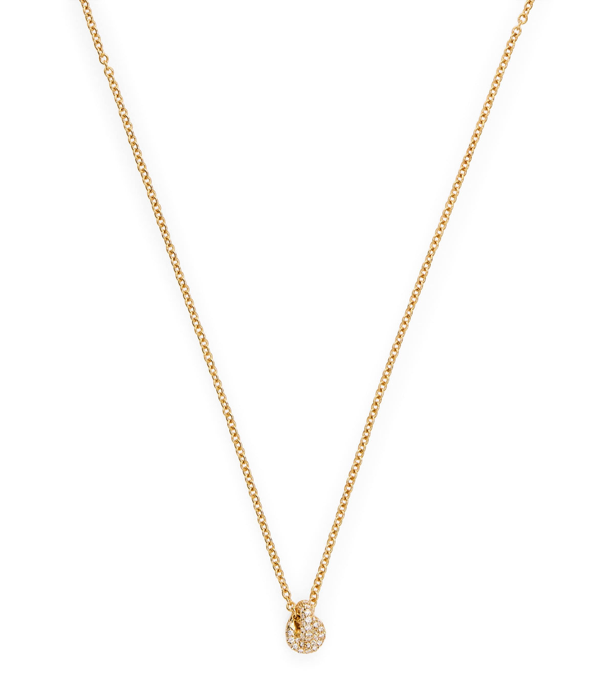 Engelbert Yellow Gold and Pavé Diamond Legacy Knot Necklace - British product