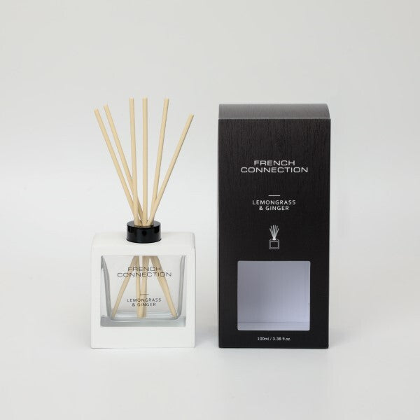 French Connection Lemongrass and Ginger reed diffuser 100ml, UK version