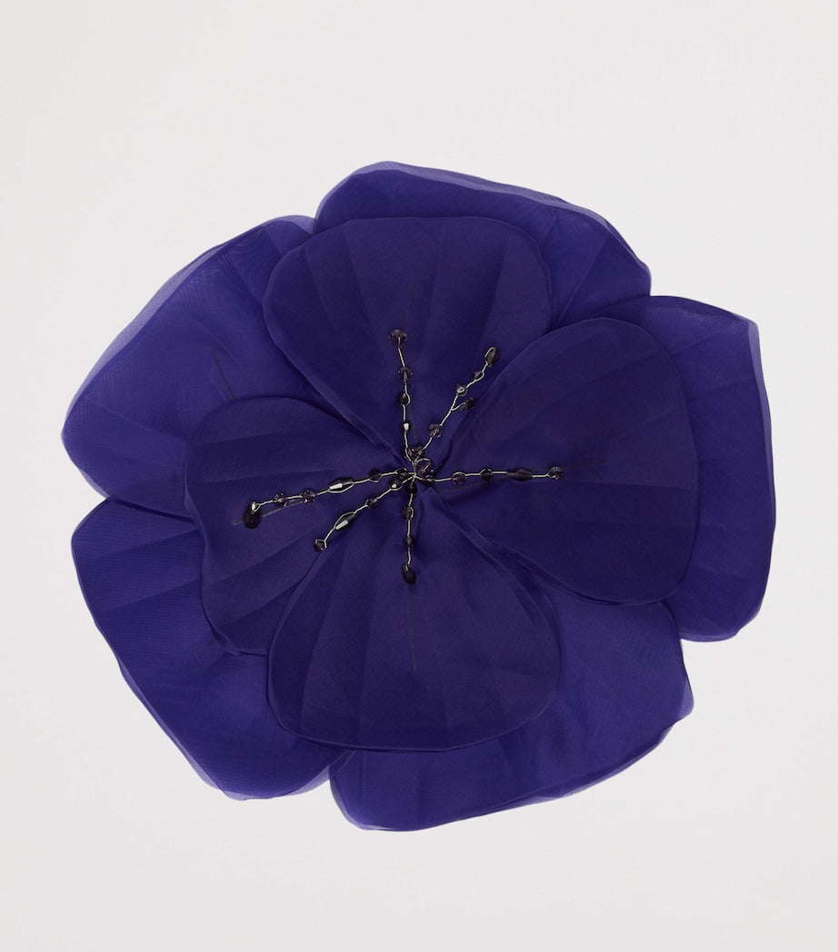 Marina Rinaldi silk organza flower brooch - British product