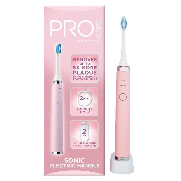 Superdrug ProCare Sonic Rechargeable Electric Toothbrush Pink GOODS Superdrug   