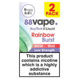 88Vape 2 Any Tank E-Liquid Rainbow Burst 50/50 GOODS ASDA   