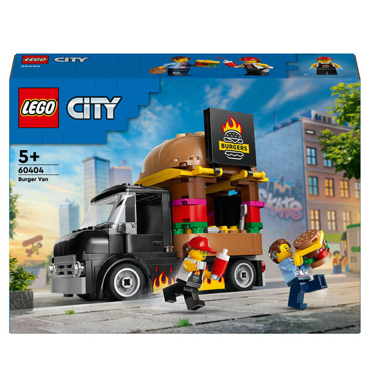 LEGO City Burger Van Food Truck Vehicle Toy Set 60404 GOODS Sainsburys   