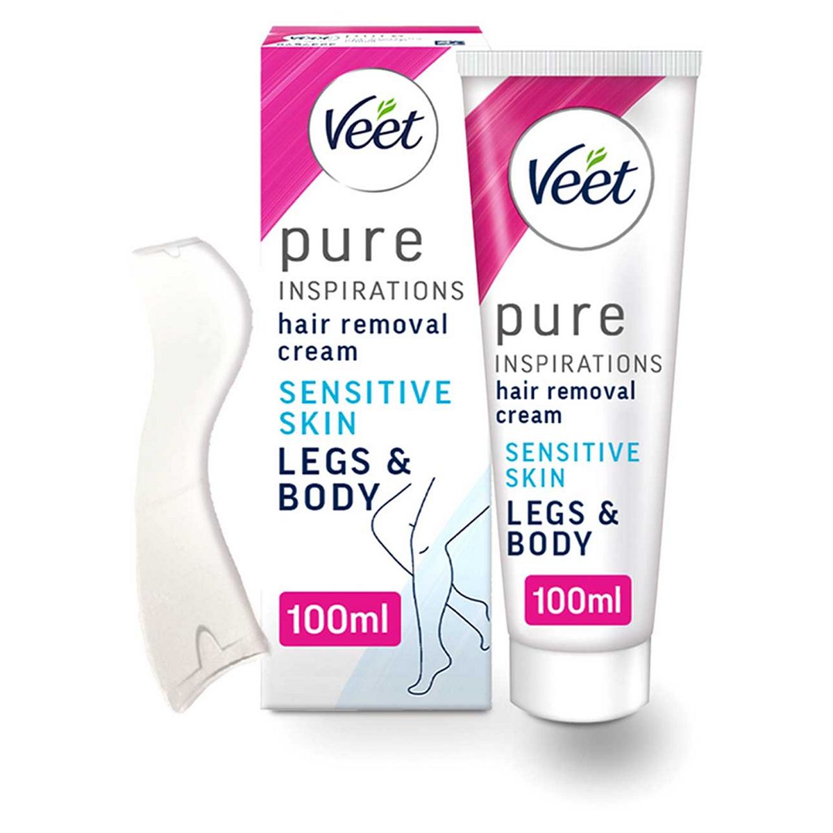 Veet Pure Hair Removal Cream Legs & Body Sensitive - 100ml GOODS Boots   