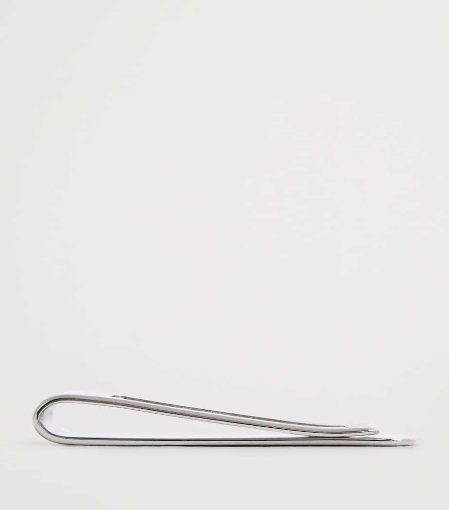 Giorgio Armani sterling silver tie clip with logo - British product