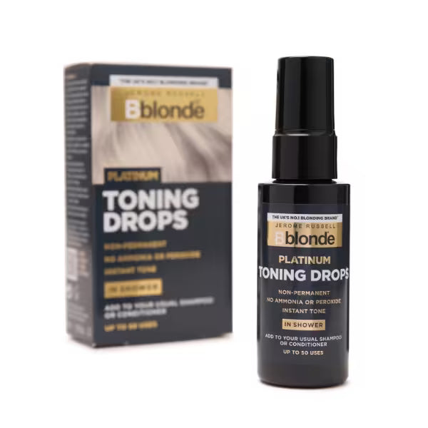 Jerome Russell toning drops platinum blonde shade, UK version