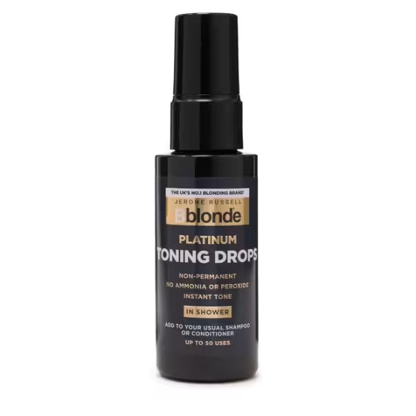 Jerome Russell toning drops platinum blonde shade, UK version