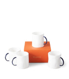FELDSPAR cobalt coffee mugs set of 4 - British product