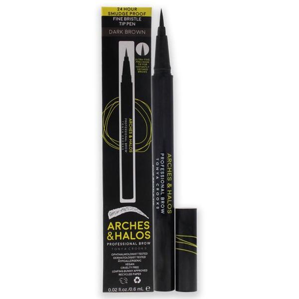 Arches & Halos brow tip pen dark brown, UK version