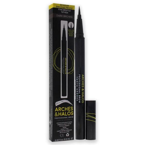 Arches & Halos brow tip pen dark brown, UK version