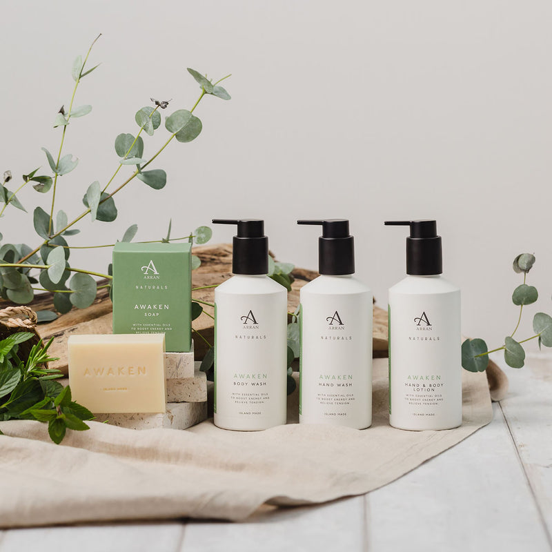 ARRAN Naturals Awaken Mint & Eucalyptus Soap 150g, UK version