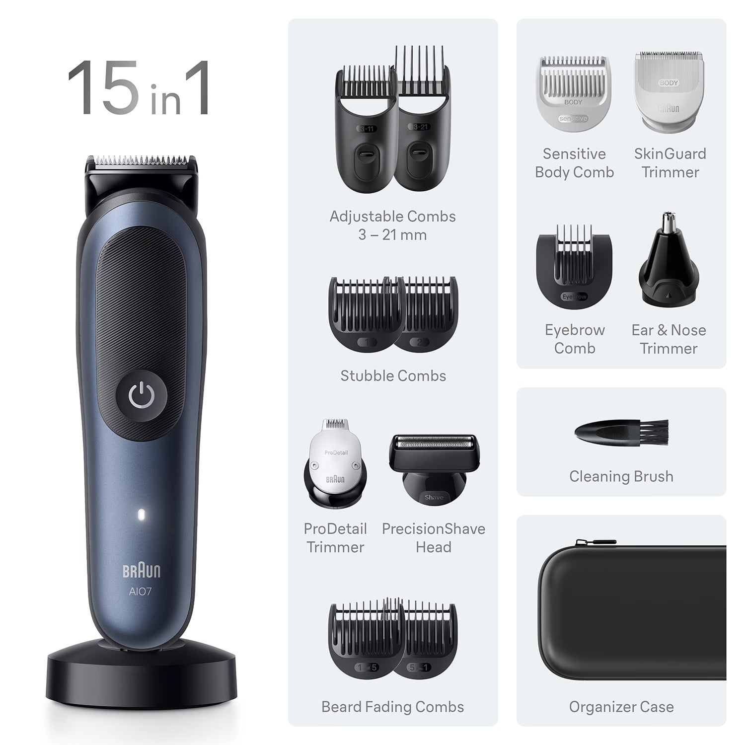 Braun Series 7 grooming kit 15in1, UK version