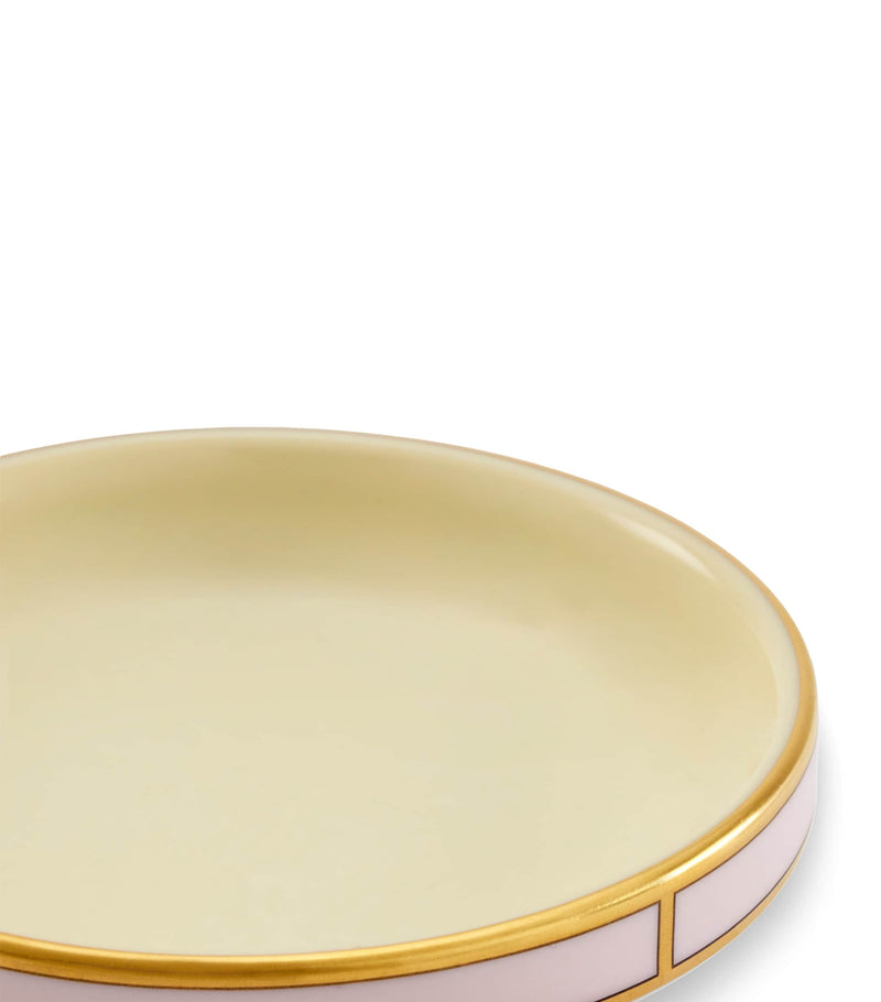 GINORI 1735 porcelain butter dish Giallo 10cm, UK version