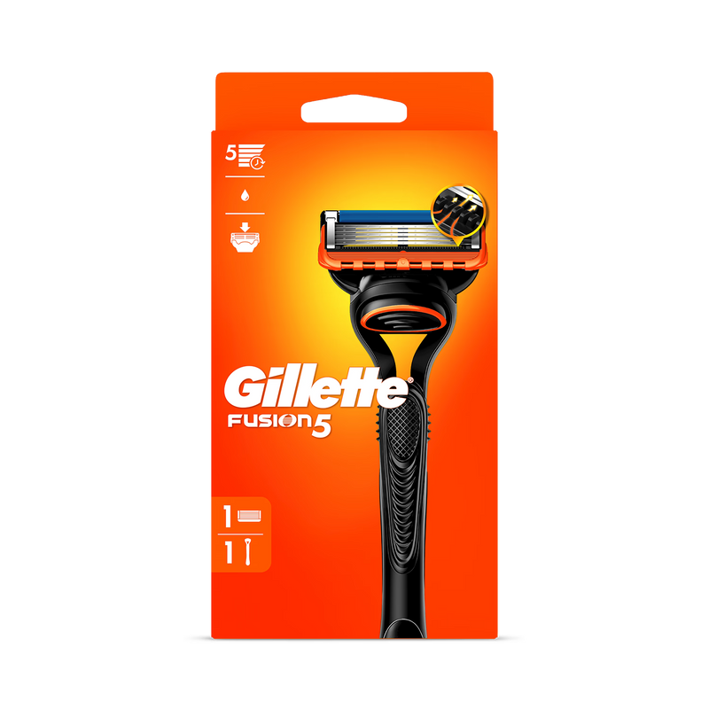 Gillette Fusion5 men's razor, imported from the UK
