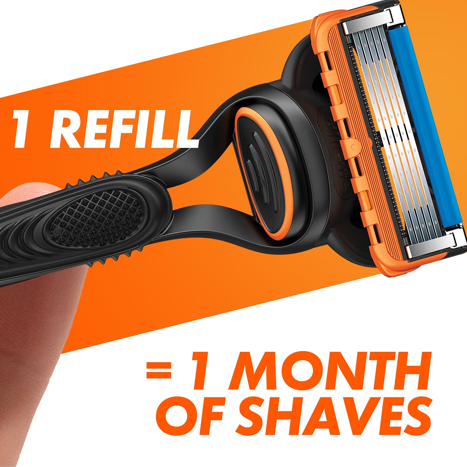 Gillette Fusion5 men's razor, imported from the UK