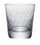 Baccarat Rohan design crystal tumbler with ornate markings and bevelled base, 280ml - British product