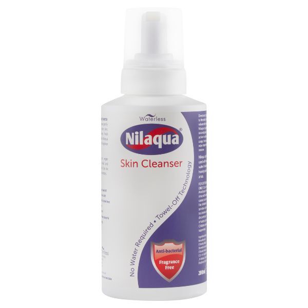 Nilaqua antimicrobial skin cleanser 500ml, imported from the UK