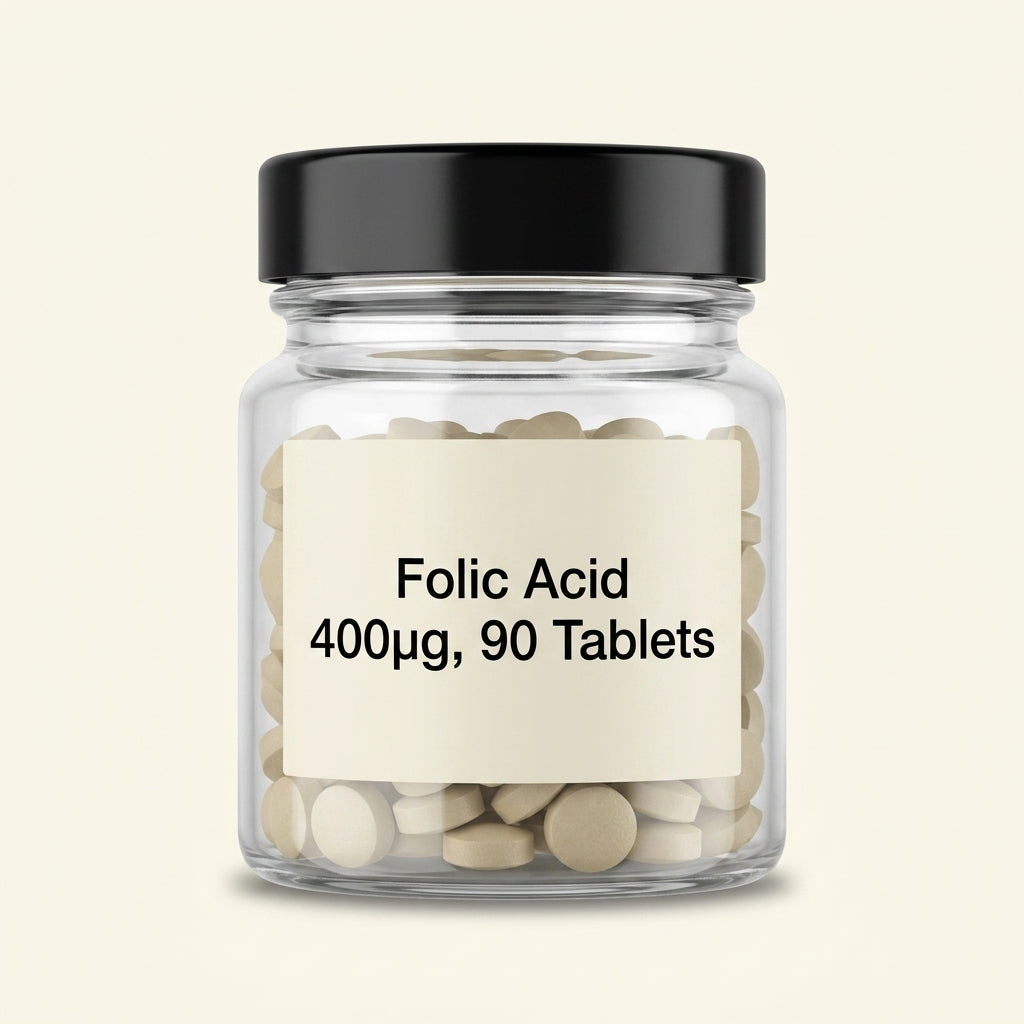 HB Folic Acid 400ug tablets 90 pack - British product