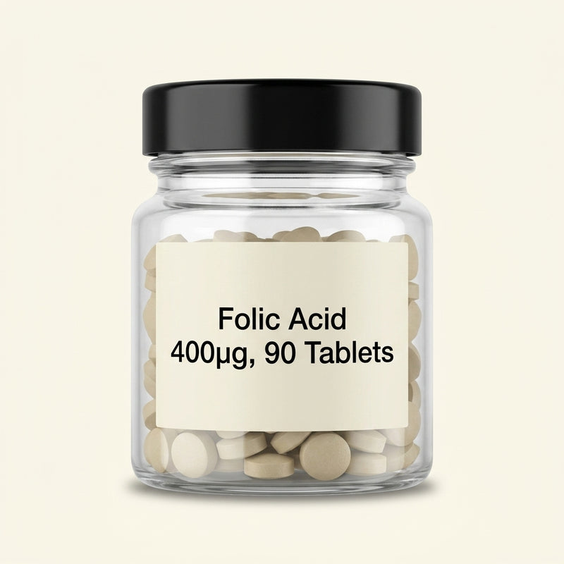 HB Folic Acid 400ug tablets 90 pack - British product