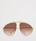 LOEWE Hillock pilot aviator sunglasses metal frame, UK version