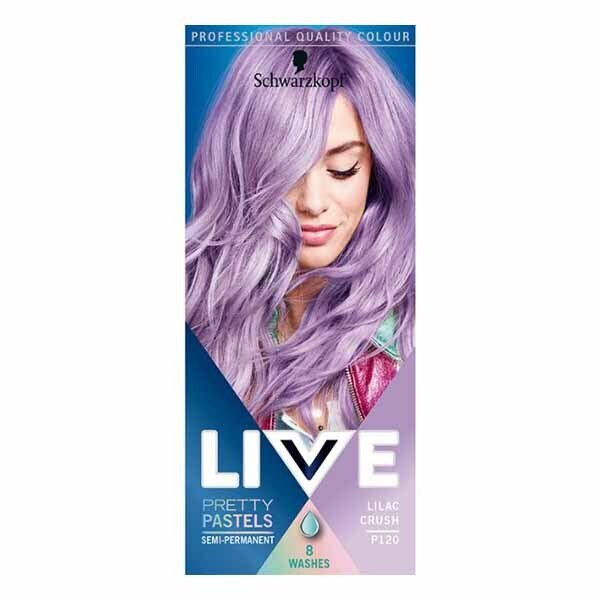 LIVE Pretty Pastels Semi-permanent Blue Hair Dye Denim Steel GOODS Superdrug Lilac Crush P120  