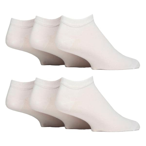 IOMI Mens 6 Pack Trainer Ankle Socks