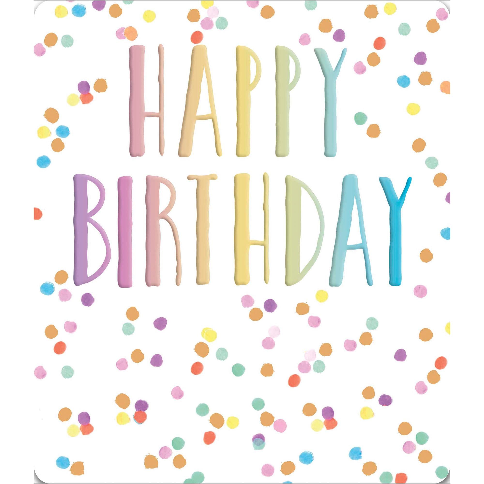 Sainsbury's Happy Birthday Card Rainbow Letters Greeting Card GOODS Sainsburys   