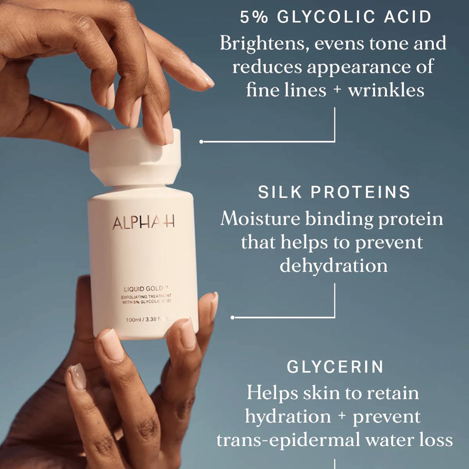Alpha-H Liquid Gold exfoliating treatment 100ml, UK version