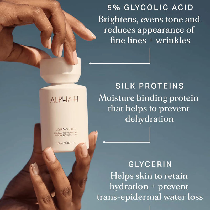 Alpha-H Liquid Gold exfoliating treatment 100ml, UK version