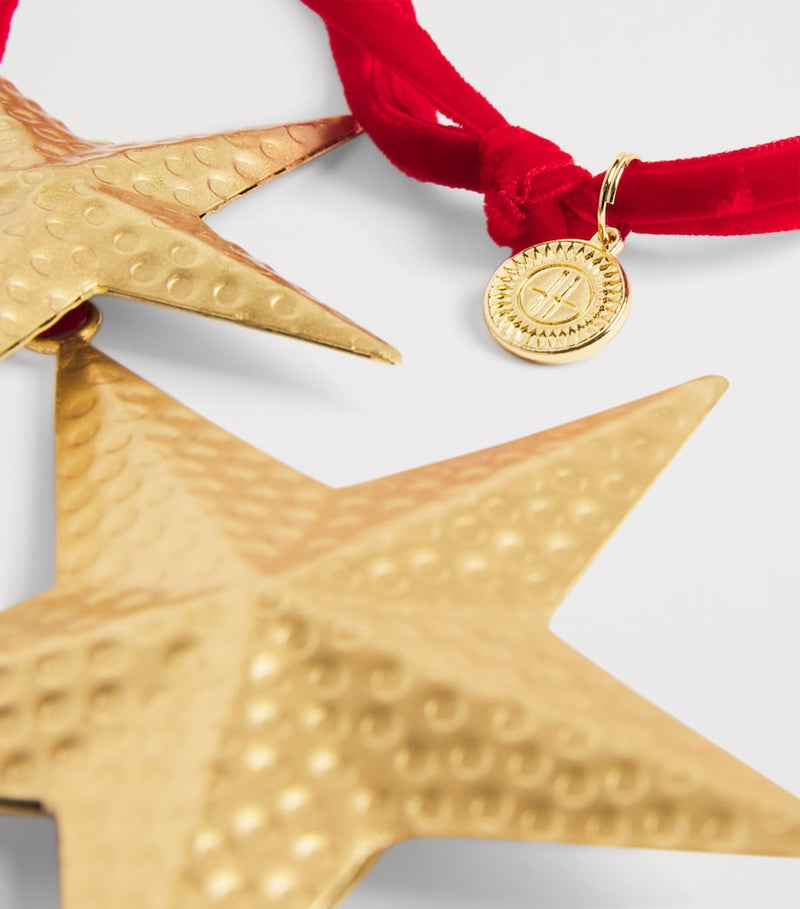 Harrods star tree decoration metal stars (British brand)