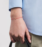 Redline Chinese New Year bracelet with gold horse charm and diamond (British brand)