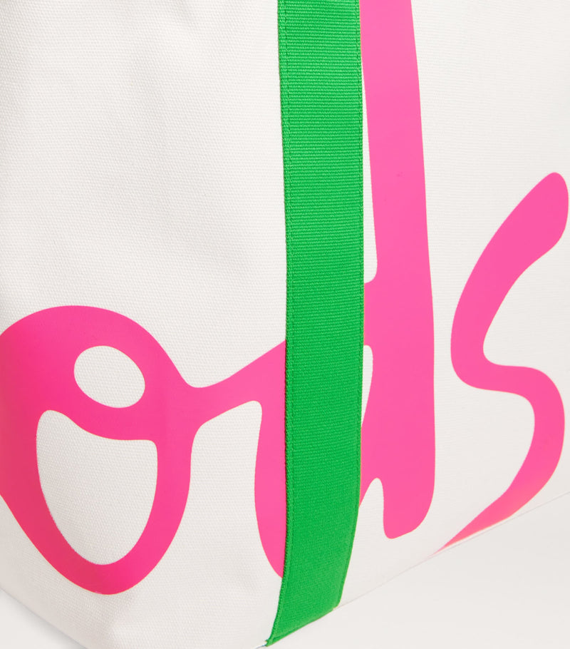 Harrods medium cotton logo tote bag (British brand)
