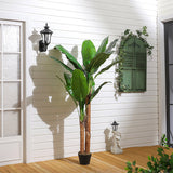 Livingandhome artificial banana tree potted 150cm, imported from the UK
