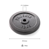Phoenix Fitness weight plate 10kg 1 inch, imported from the UK