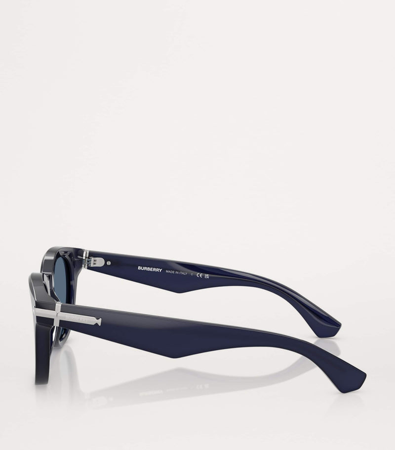 Burberry acetate round sunglasses - British product