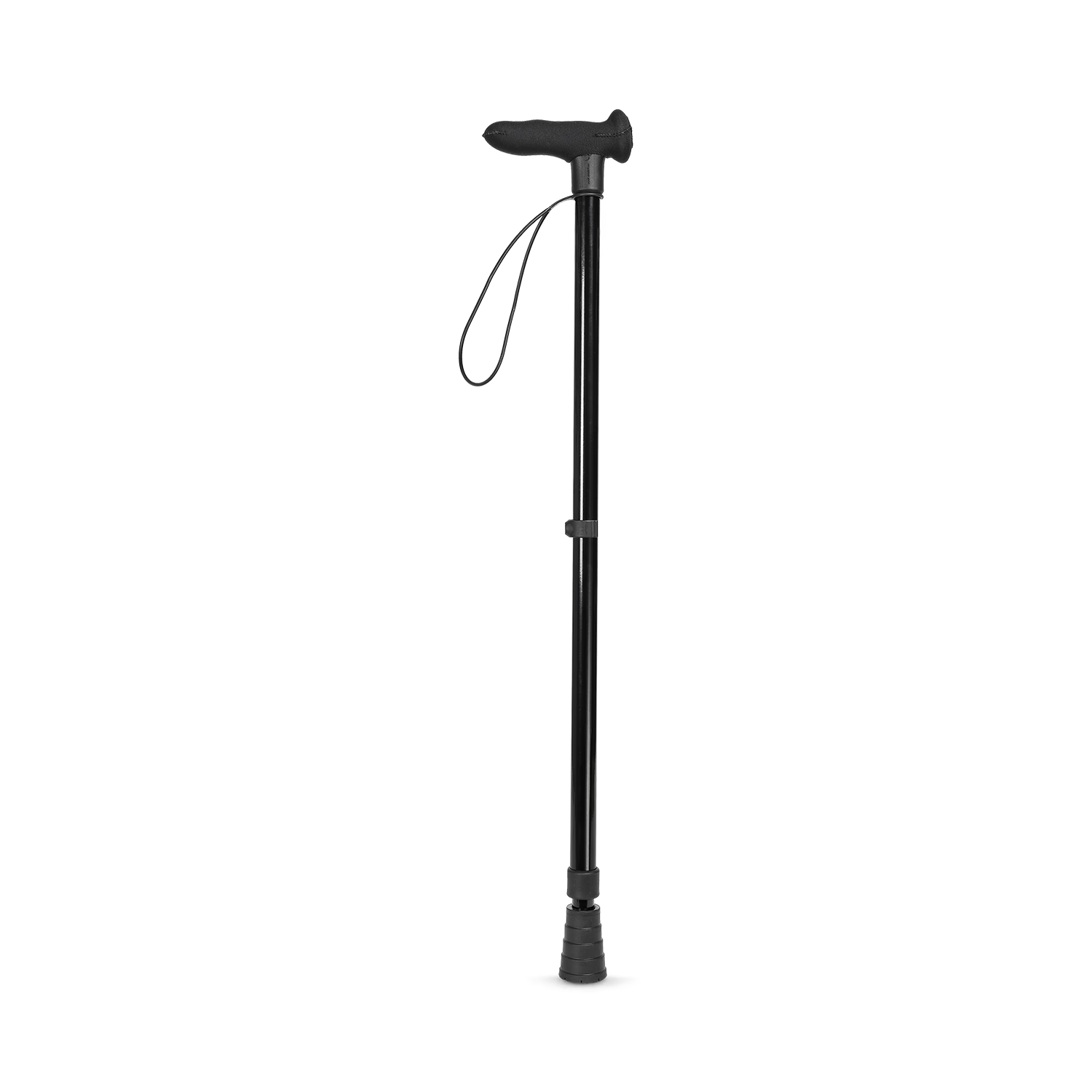 Cool Walking Sticks ergonomic left-hand walking stick black, UK version