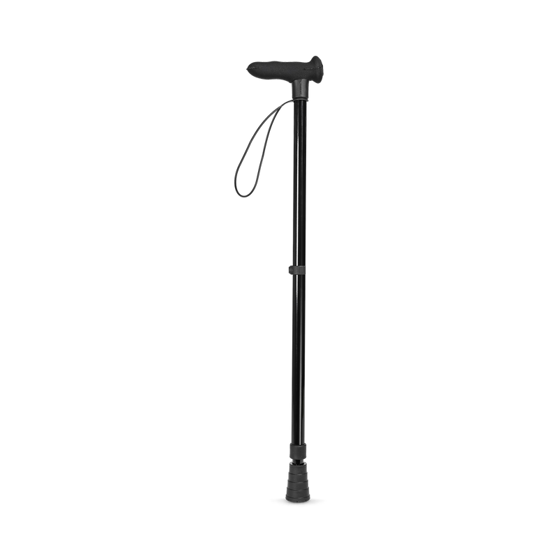 Cool Walking Sticks ergonomic left-hand walking stick black, UK version