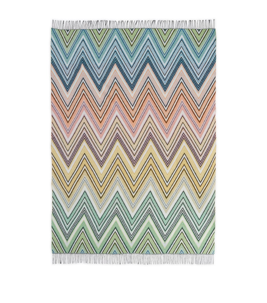 Missoni Home Plume Decke Wolle-Mischung 130cm x 190cm, importiert aus dem Vereinigten Königreich