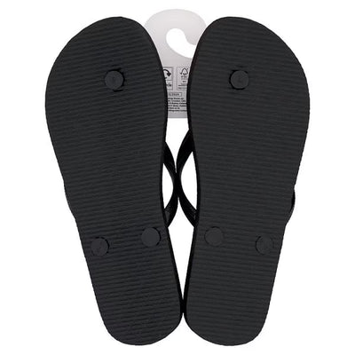 Schwarze Flip-Flops S/M Hausschuhe UK Größe 3-4