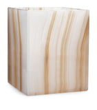Labrazel Ambarino onyx waste bin with unique quartz formations, UK version